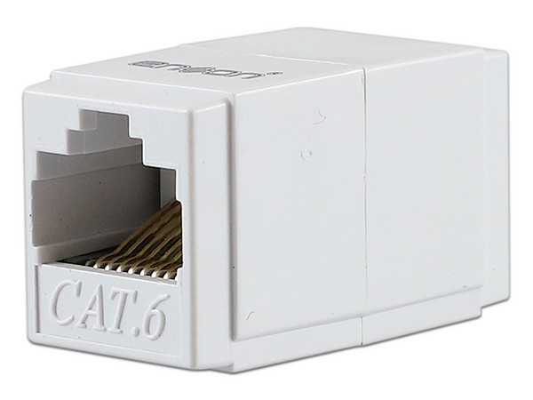 Acoplador Jack de Red Enson EPRO-COP6, Cat6, RJ-45, Color Blanco.