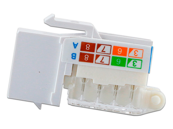 Conector Jack Modular Enson EPRO-TLJACK5E-WH, RJ-45 Cat5e. Color Blanco.