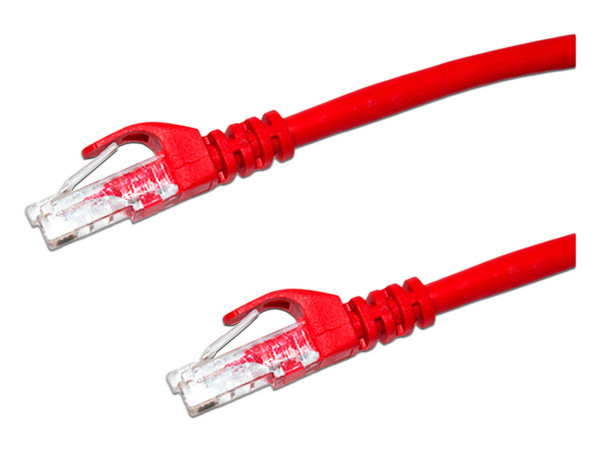 Cable de Parcheo Enson P6003R, Cat6, UTP RJ-45 (M-M), Calibre 24AWG, 30cm. Color Rojo.