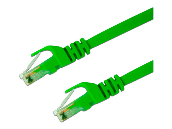 Cable de Red Enson, Cat6, UTP RJ-45 (M-M), 60cm, Color Verde.