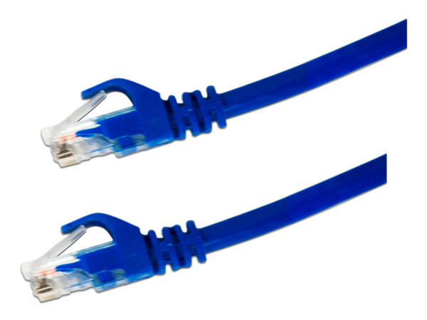 Cable Patch Enson P6006L, RJ-45 a RJ-45 (M-M), Cat6, 24 AWG, 60cm, Color Azul.