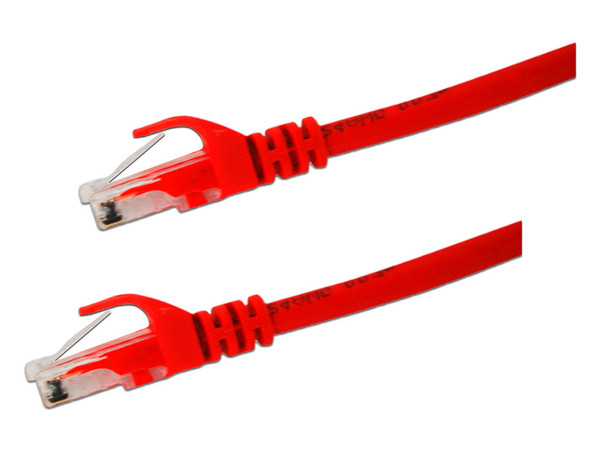 Cable de Red Enson Cat6 UTP, 60cm. Color Rojo.