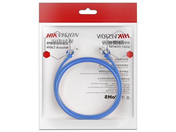 Cable de parcheo UTP Hikvision Cat6, RJ-45, 0.5 Metro, Color Azul.