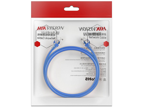 Cable de parcheo UTP Hikvision Cat6, RJ-45, 2 Metro, Color Azul.
