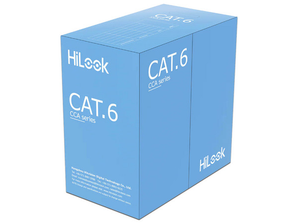 Bobina de Cable HiLook NC-1LN6UU/CCA, Cat6, 305m, Color Blanco.