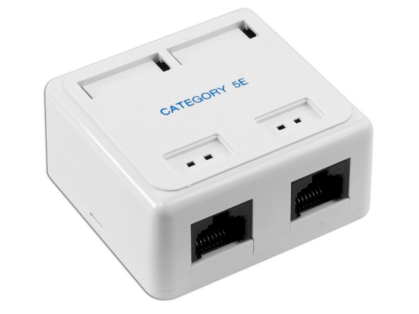 Intellinet Caja de Montaje en Superficie Cat5e