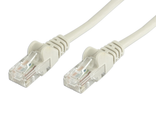 Cable de red, Cat5e, UTP RJ-45 Macho / RJ-45 Macho, 0.45 m, Gris