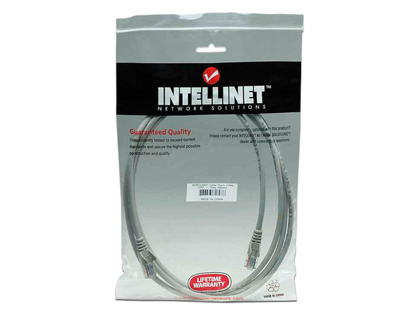 Cable de Red Intellinet, UTP Cat5e, 5m. Color Gris.