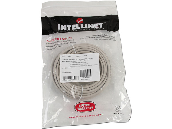 Cable Patch Cat 5e UTP, Gris 7.6m.