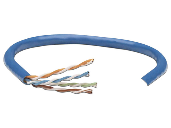 Bobina de cable Intellinet CAT 5e UTP de 305m. Color Azul