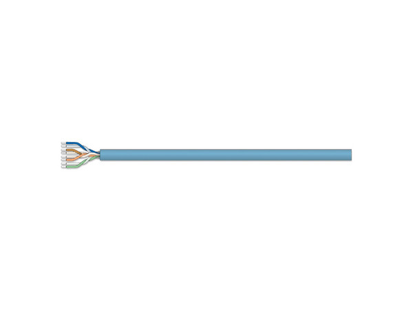 Bobina de cable Intellinet CAT 5e UTP de 100m. Color Azul