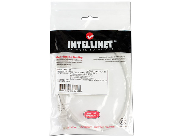 Cable Patch Intellinet, Cat6, UTP, 0.5m.