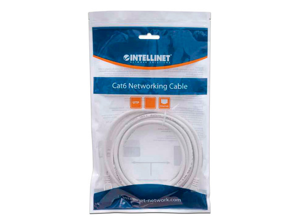 Cable de red UTP Intellinet 341950 de 1.5m, RJ-45 Cat6. Color Blanco