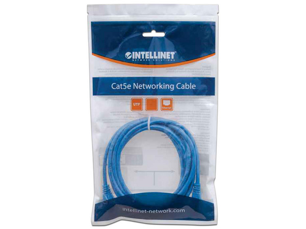 Cable Patch Intellinet, Cat6, UTP, 5m. Color Azul.