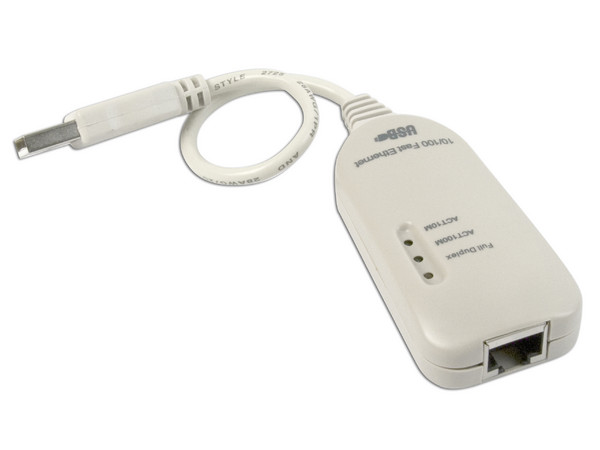 Adaptador INTELLINET USB a Ethernet. Color Blanco