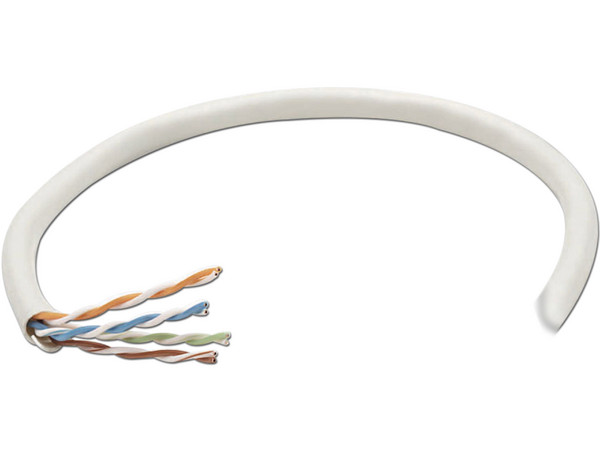 Bobina de Cable Intellinet Cat6 (UTP), 305 m, 23 AWG, Color Gris.