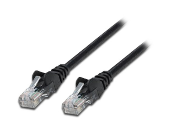 Cable de red INTELLINET, Cat6a, UTP, RJ-45 (M-M), 7.6m, Negro.