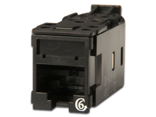 Jack Legrand Clarity HDJ6-00 Cat6, UTP. Color Negro.