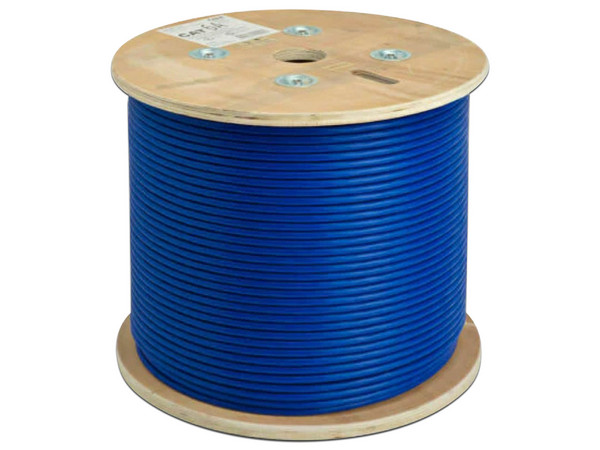 Bobina de Cable UTP LEVITON AC6U-DCA-305BU2, Cat6A (M-M), Calibre 23 AWG, 305 m. Color Azul.