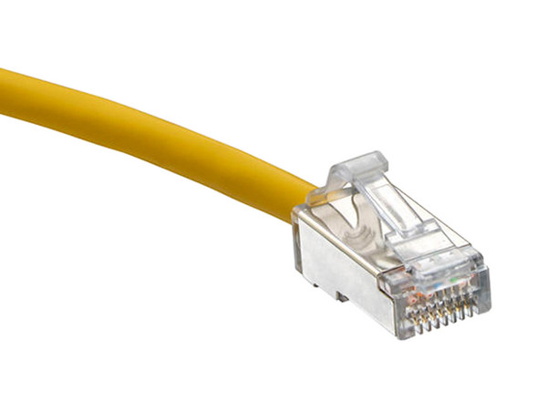 Cable de Red Leviton Cat 6a UTP, 2.1m. Color Amarillo.