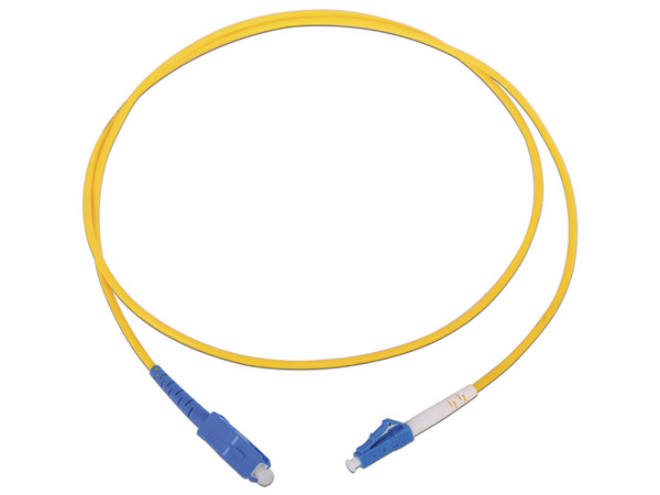 Jumper de Fibra Óptica LinkedPro LP-FO-6013B, Monomodo, LC/SC Simplex, 1m. Color Amarillo.