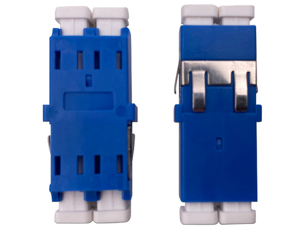 Módulo Acoplador LinkedPro LP-FO-AD-SM-LC para Fibra Óptica Dúplex LC a LC, Compatible con Fibra Monomodo, Color Azul.
