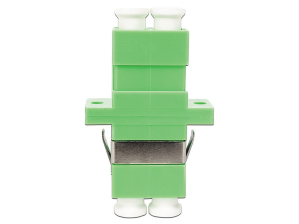 Módulo Acoplador LinkedPro LP-FOAD-6137 para Fibra Óptica duplex LC/APC a LC/APC. Color Verde