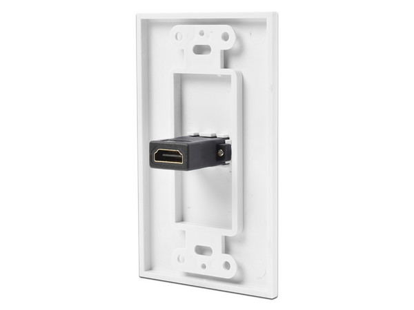 Placa de pared LinkedPro LP-FP-90, 1 puerto HDMI hembra a hembra. Color Blanco.