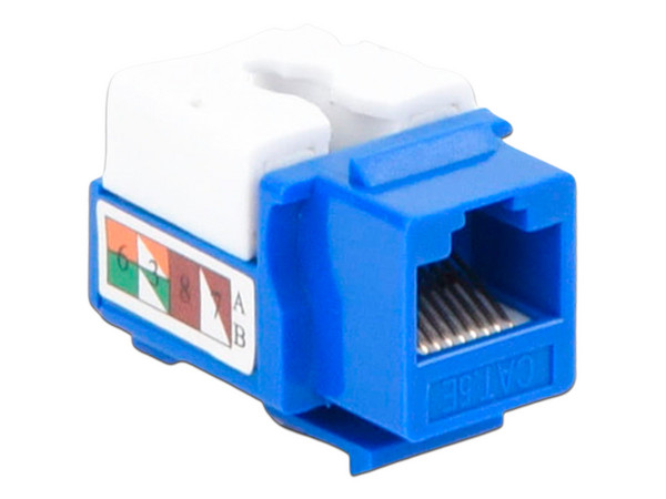 Módulo Jack Keystone LINKEDPRO LP-KJ-505-BU, Cat5e con terminación 110 (Punchdown) para faceplate, Color Azul.