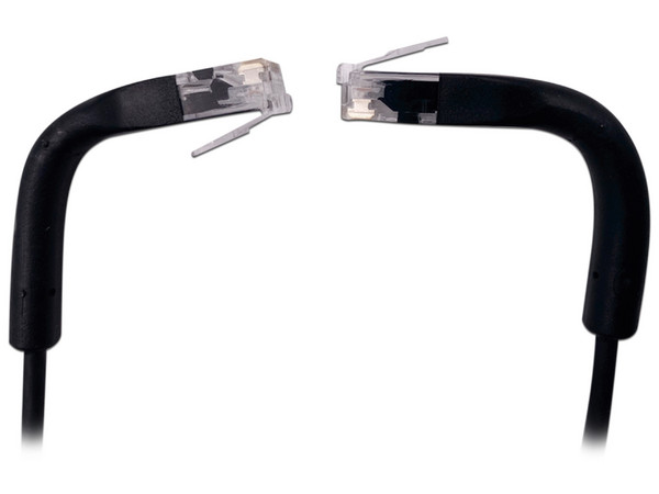 Cable de parcheo Ultra Slim LinkedPro, Longitud 0.5 m, Cat6, Color Negro.