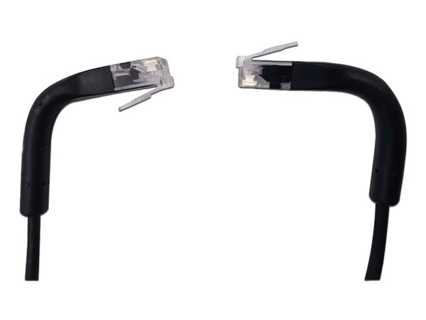 Cable de Parcheo Ultra Slim Con RJ45 Flexible UTP Cat6 - 3 m Negro Diámetro Reducido