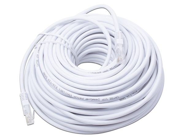 Cable de red LinkedPro Cat5e UTP, RJ45 (M-M), 30m, Color Blanco.
