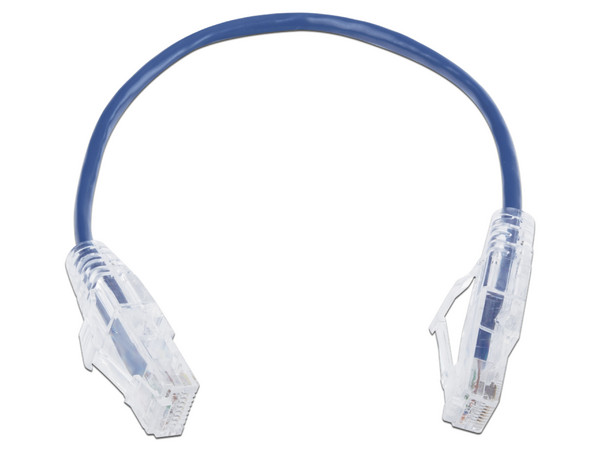 Cable de Parcheo Slim LinkedPro LP-UT6-020-BU28, UTP Cat6, Calibre 28AWG, 20cm. Color Azul.