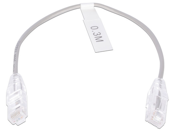 Cable de Parcheo Slim LinkedPro LP-UT6-030-GY28, UTP Cat6, Calibre 28AWG, 30cm. Color Gris.