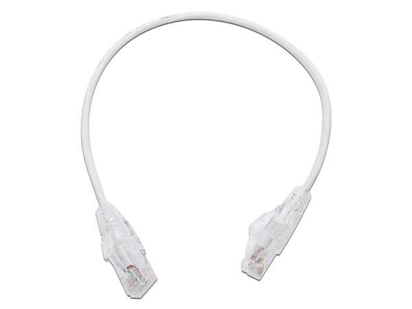 Cable de Parcheo Slim LinkedPro, UTP Cat6, Calibre 28AWG, 30cm. Color Blanco.
