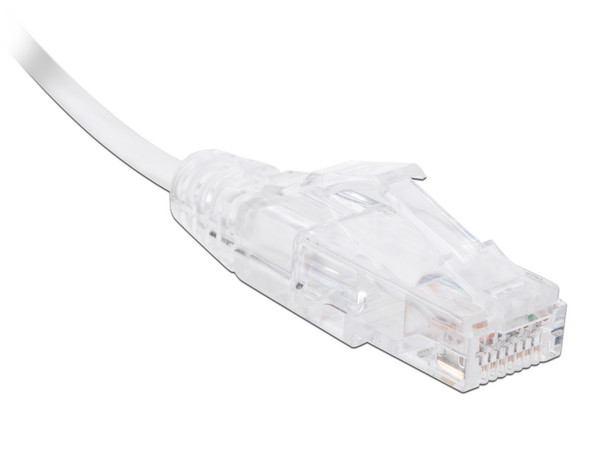 Cable de Parcheo Slim LinkedPro, UTP Cat6, Calibre 28AWG, 30cm. Color Blanco.