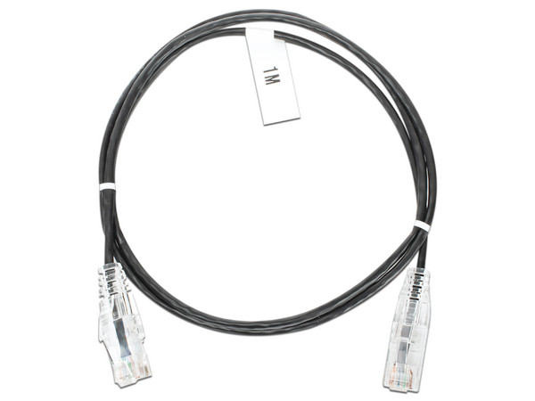 Cable de Parcheo Slim LinkedPro LP-UT6-100-BK-28, UTP Cat6, Calibre 28AWG, 1m. Color Negro.
