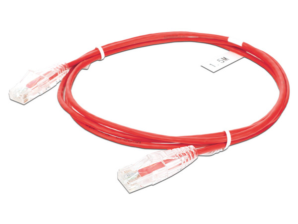 Cableo de Parcheo Slim UTP LinkedPro LP-UT6-150-RD-28, RJ-45 Cat6, 1.5m. Color Rojo