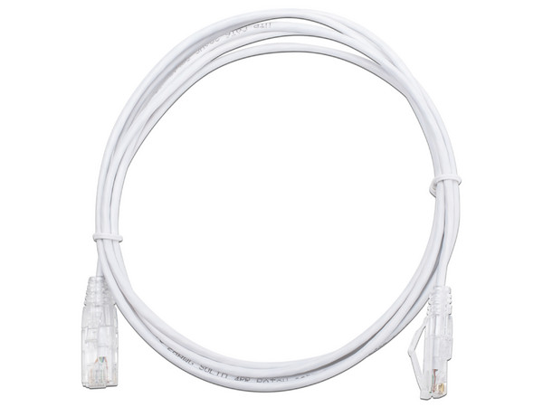 Cable de Parcheo Slim LinkedPro LP-UT6-200-WH28, UTP Cat6, Calibre 28AWG, 2m. Color Blanco.