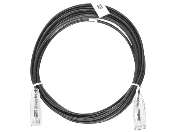 Cable Patch Cord Linkedpro LP-UT6-300-BK-28 de 3 m, Cat6, RJ45, Color Negro.