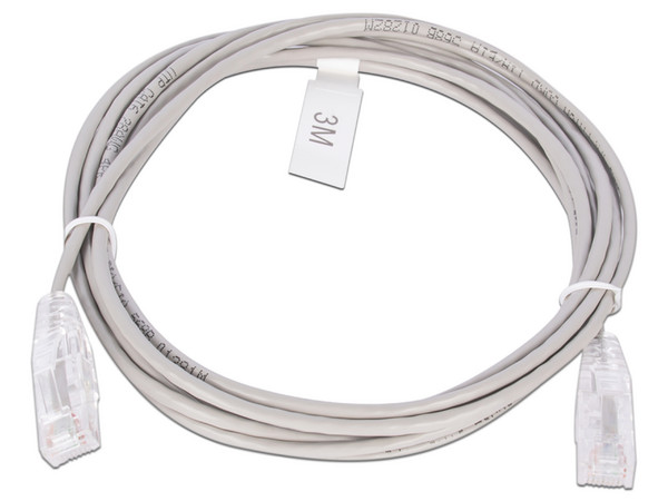 Cable Patch Cord Linkedpro LP-UT6-300-GY28 de 3 m, Cat6, RJ45, Color Gris.