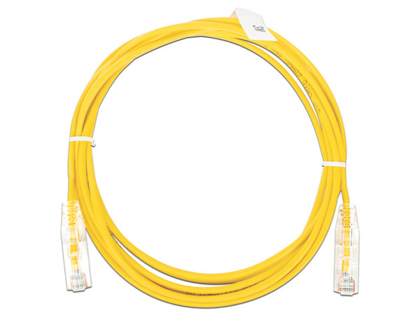 Cable de Red LinkedPro Cat6 UTP, Diámetro Reducido, 3m. Color Amarillo.