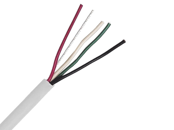 Bobina de Cable LinkedPro Longitud 305m, 4 x 18 AWG, Color Blanco.