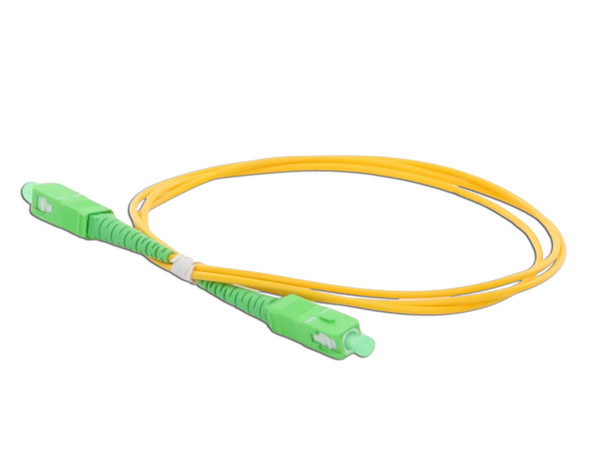 Jumper de Fibra Óptica LinkedPro Monomodo SC/APC-SC/APC Simplex de 1 metro, 2mm.