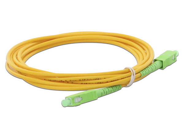 Jumper de Fibra Óptica LinkedPro Monomodo SC/APC-SC/APC Simplex de 2 metros, 3mm.