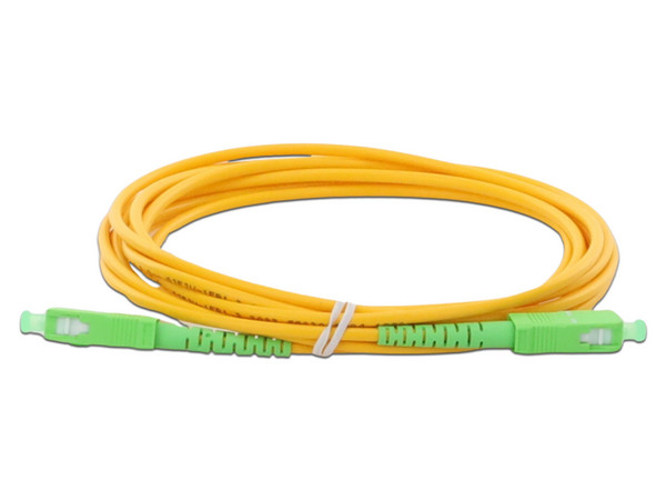 Jumper de Fibra Óptica LinkedPro Monomodo SC/APC-SC/APC Simplex de 2 metros, 3mm.