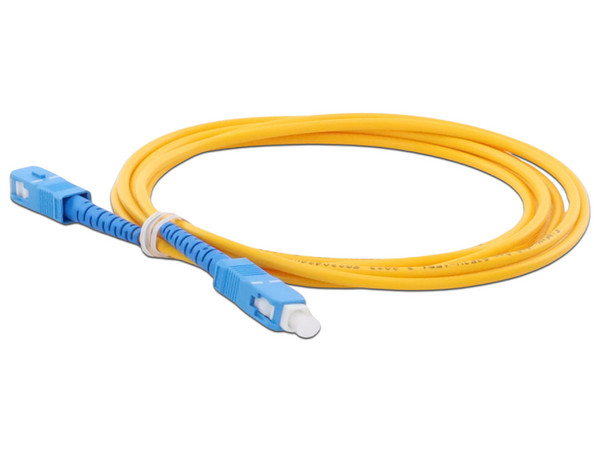 Jumper de Fibra Óptica LinkedPro Monomodo SC/UPC-SC/UPC Simplex de 2 metros, 3mm.