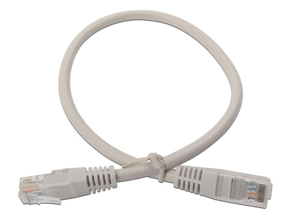 Cable de Red LinkedPro, Cat6, UTP (M-M), 0.4 m. Color Gris.