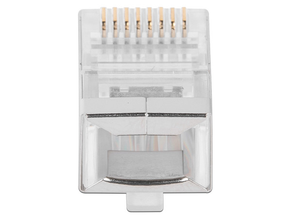 Plugs RJ-45 Linkedpro TC6S-100, Cat6, Blindado, Chapado de Oro, Bote con 100 Piezas.
