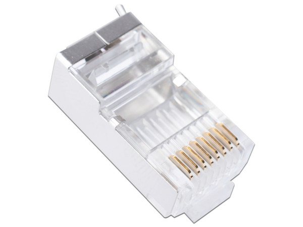 Plugs RJ-45 LinkedPro TC6SG-100, Cat 6, chapado de oro a 30 micras, bote con 100 piezas.